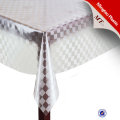 New cheap Hot sale fancy 100% polyester embroidery waterproof clear table cloth